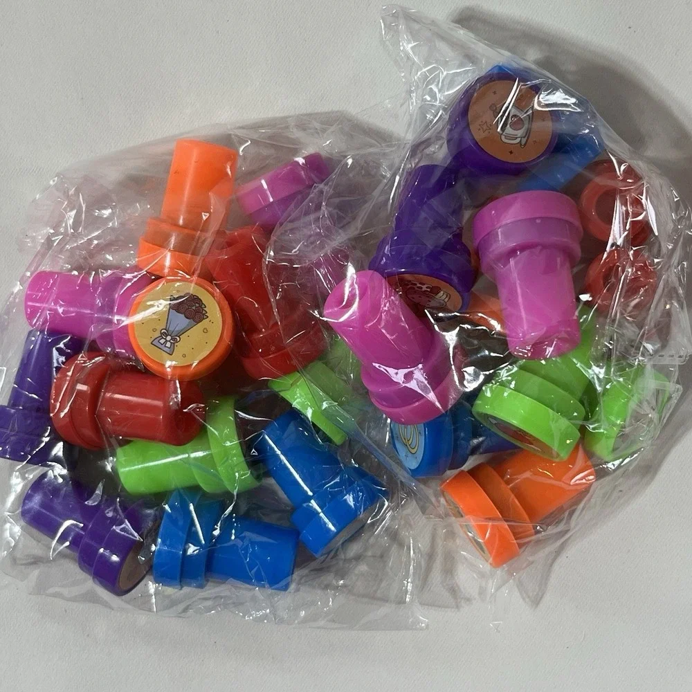 Teacher Valentine Classroom Party Supply Lot 24 Sets Glasses Pencil Eraser Ribbo
